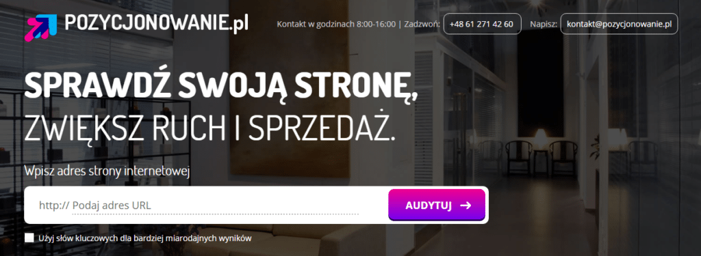 Audyt SEO na pozycjonowanie.pl