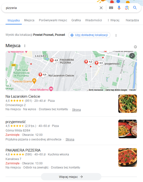 Wyniki wyszukiwania dla "pizzeria"